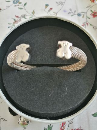 Pulsera Tous Mesh de acero y plata de 1 ley
