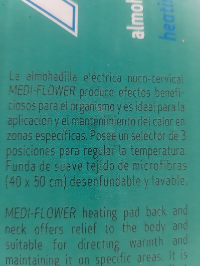 Manta eléctrica nueva