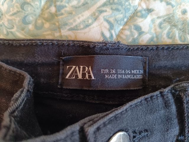 Pantalón vaquero pitillo talla 36 Zara