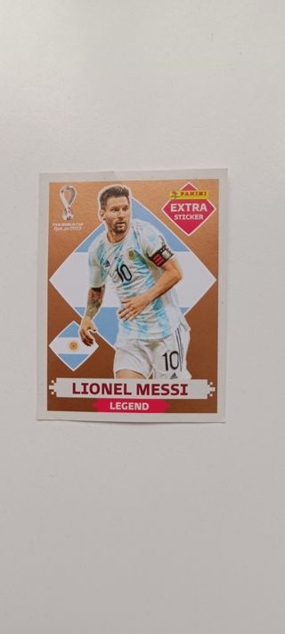 Messi extra sticker bronce QATAR