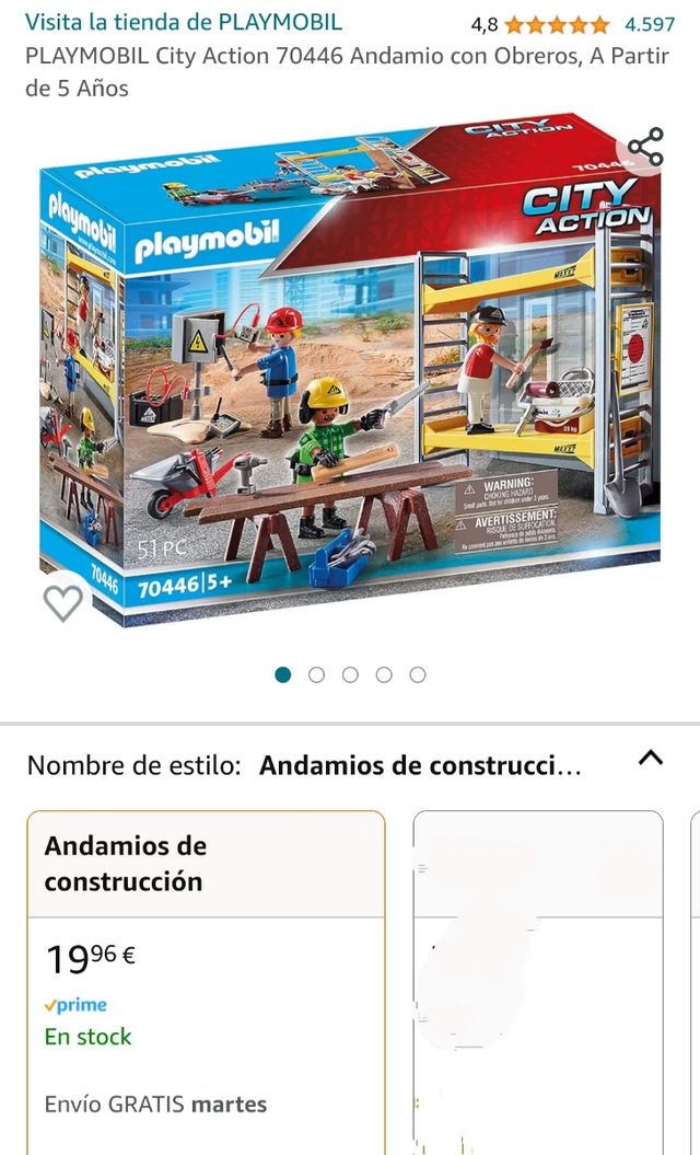 Andamios de construcción Playmobil