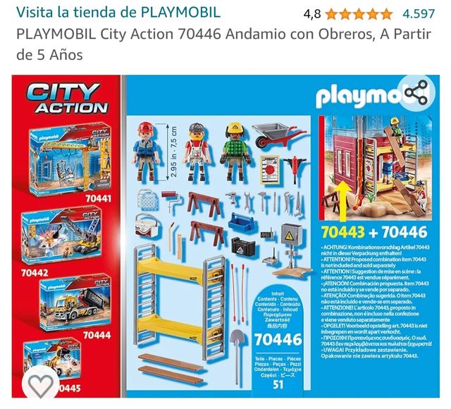 Andamios de construcción Playmobil