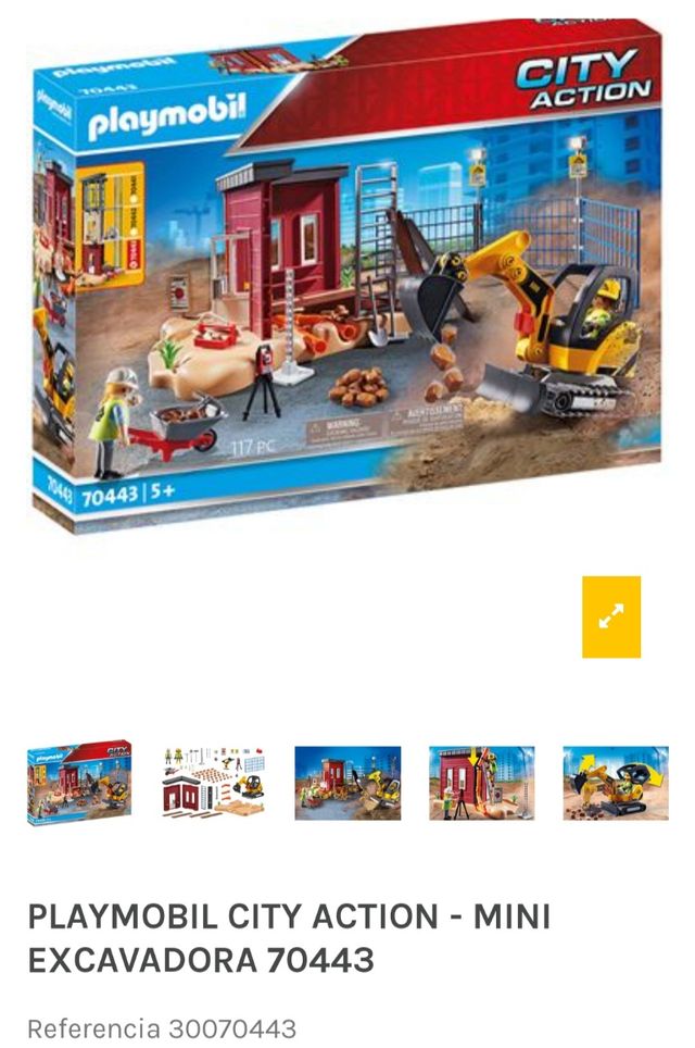 Construcción con excavadora Playmobil