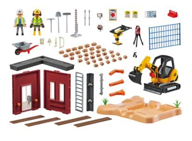 Construcción con excavadora Playmobil