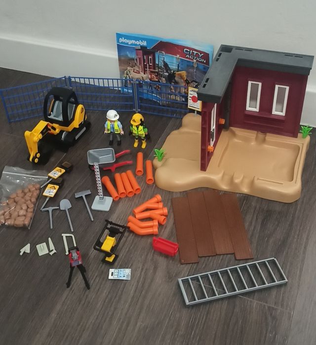 Construcción con excavadora Playmobil