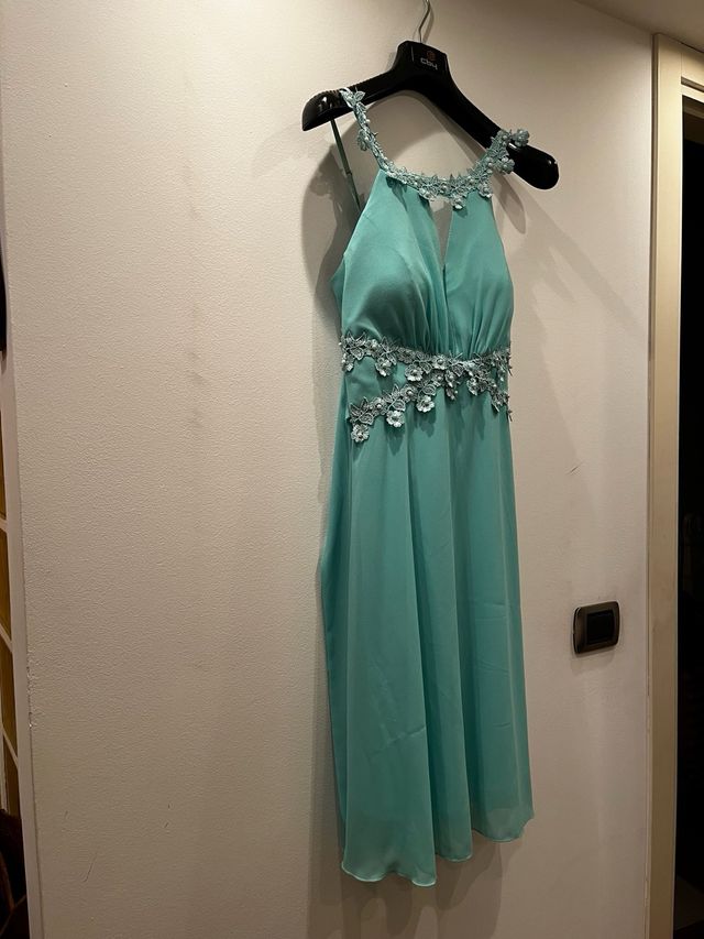 abito per feste eventi verde mela o fucsia