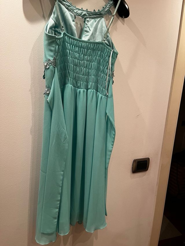 abito per feste eventi verde mela o fucsia