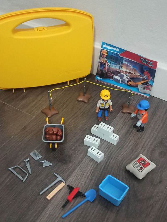 Maletín construcción Playmobil