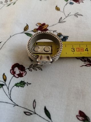 Anillo Tous de plata y acero
