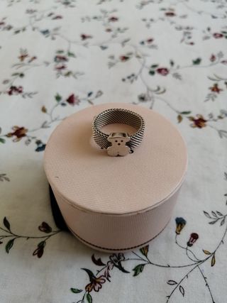 Anillo Tous de plata y acero