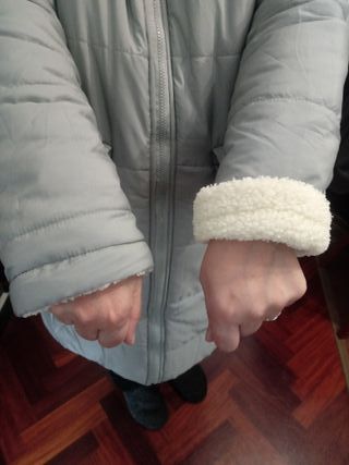 Abrigo Reversible Mujer Gris