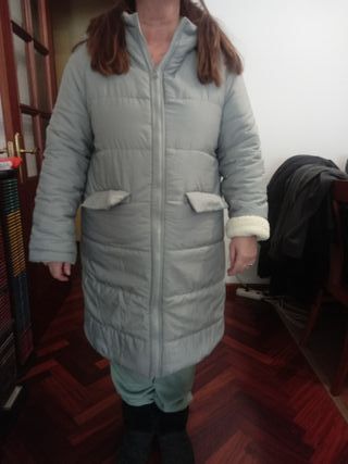 Abrigo Reversible Mujer Gris