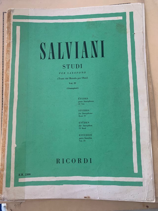 Saxofon metodo Salviani