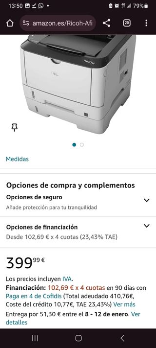 Impresora Ricoh Aficio SP 3510DN