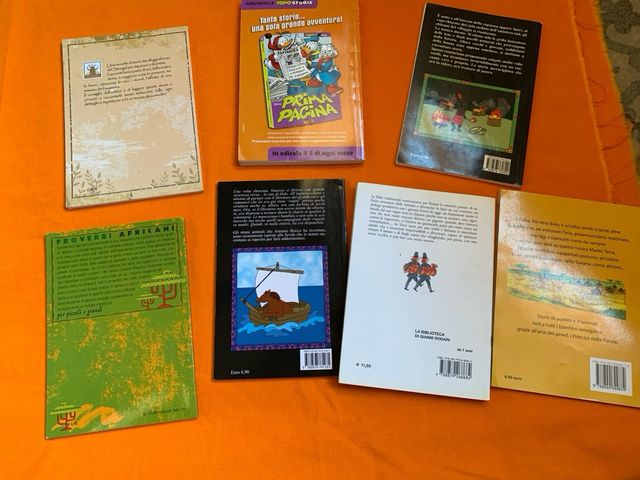 lote de 7 libros infantiles en italiano