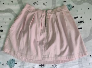 Falda corta rosa palo