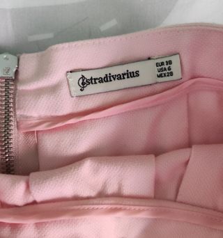 Falda corta rosa palo