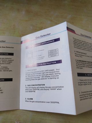 Detector de Gas Combustible para el hogar, Sensor
