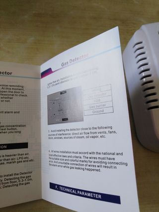 Detector de Gas Combustible para el hogar, Sensor
