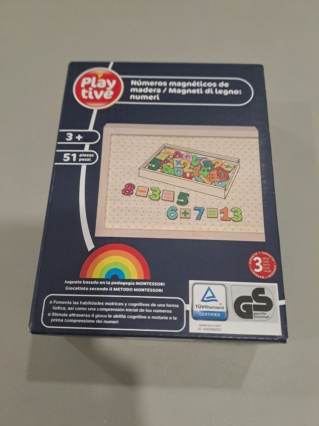 Numeri magnetici in legno