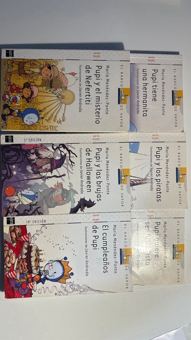 6 libros de Pupi