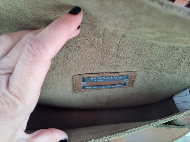 Bolso de piel de la marca Maison Scotch