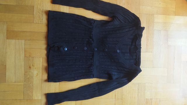 Chaqueta de lana con capucha