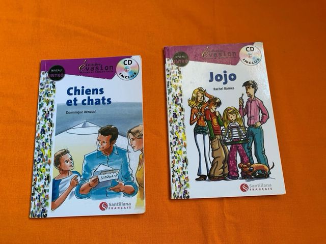 lote dos libros Chiens et Chats y Jojo