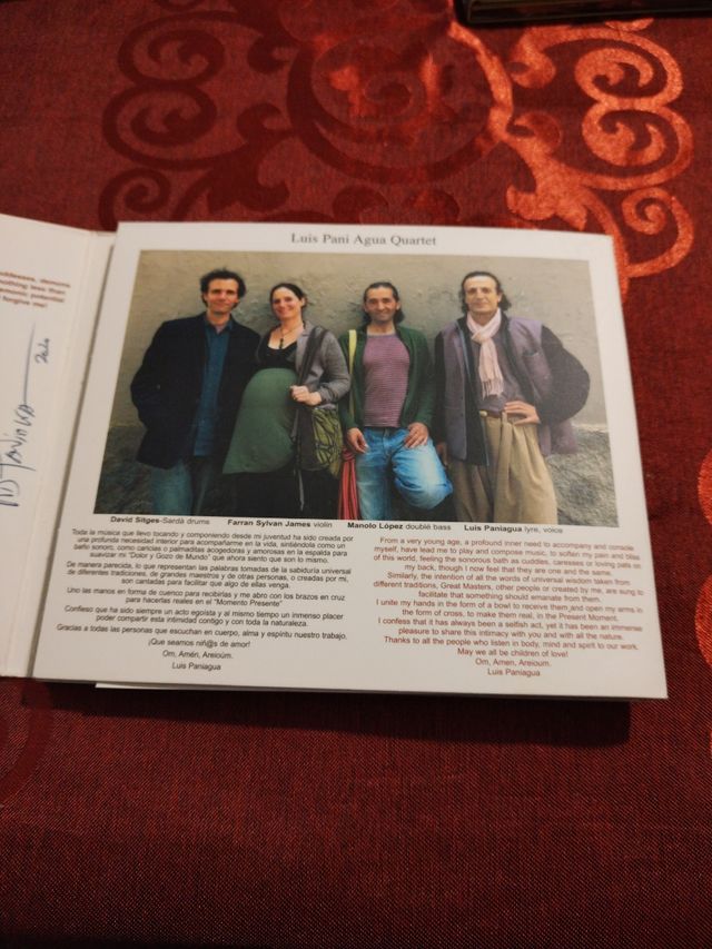 CD CONFIA, Luis Pani Agua Quartet