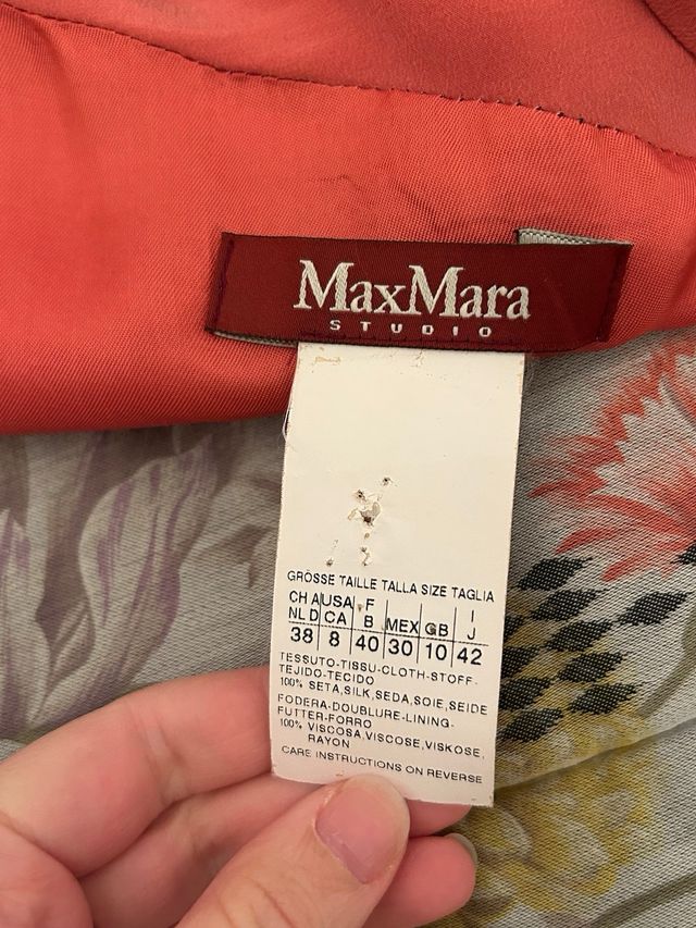 vestito in seta Max Mara