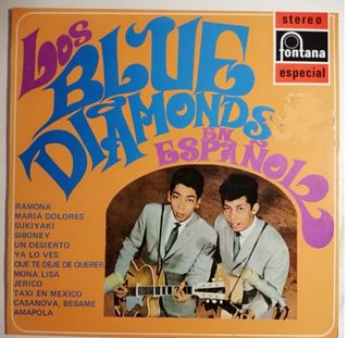 VINILO "LOS BLUE DIAMONDS EN ESPAÑOL" 