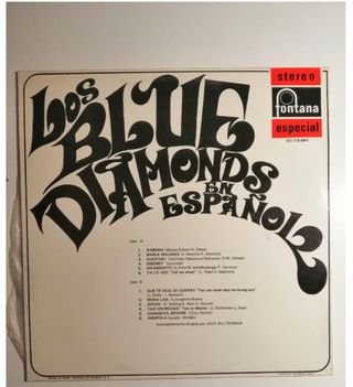 VINILO "LOS BLUE DIAMONDS EN ESPAÑOL" 