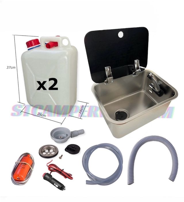 Fregadero camper + kit