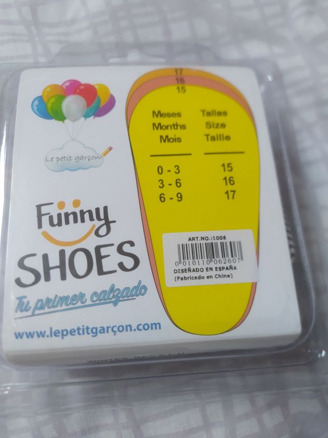 Zapatos bebe 3 a 6 meses