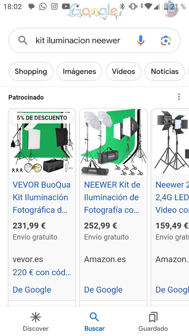 Oferta Set Iluminación Profesional