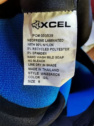 Neopreno Xcel Axis 3.2 - Talla 8