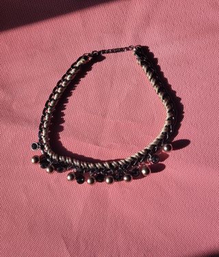 Collar cadena  color plateado 