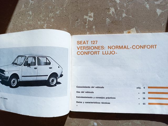 Seat 127 manual de usuario