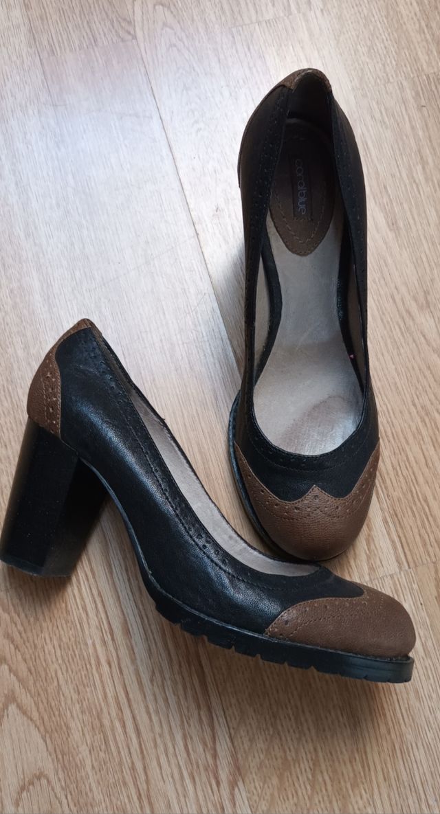 Zapatos tacón negros Coral Blue