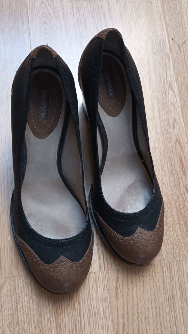 Zapatos tacón negros Coral Blue