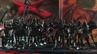 25 miniature soldatini medievali plastic