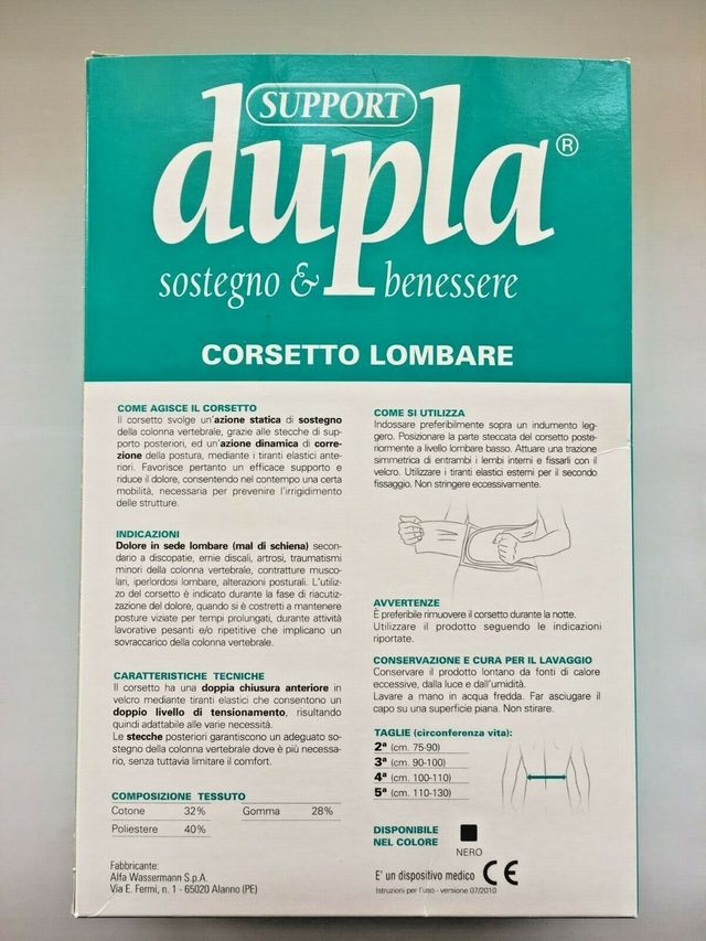 Dupla corsetto lombare