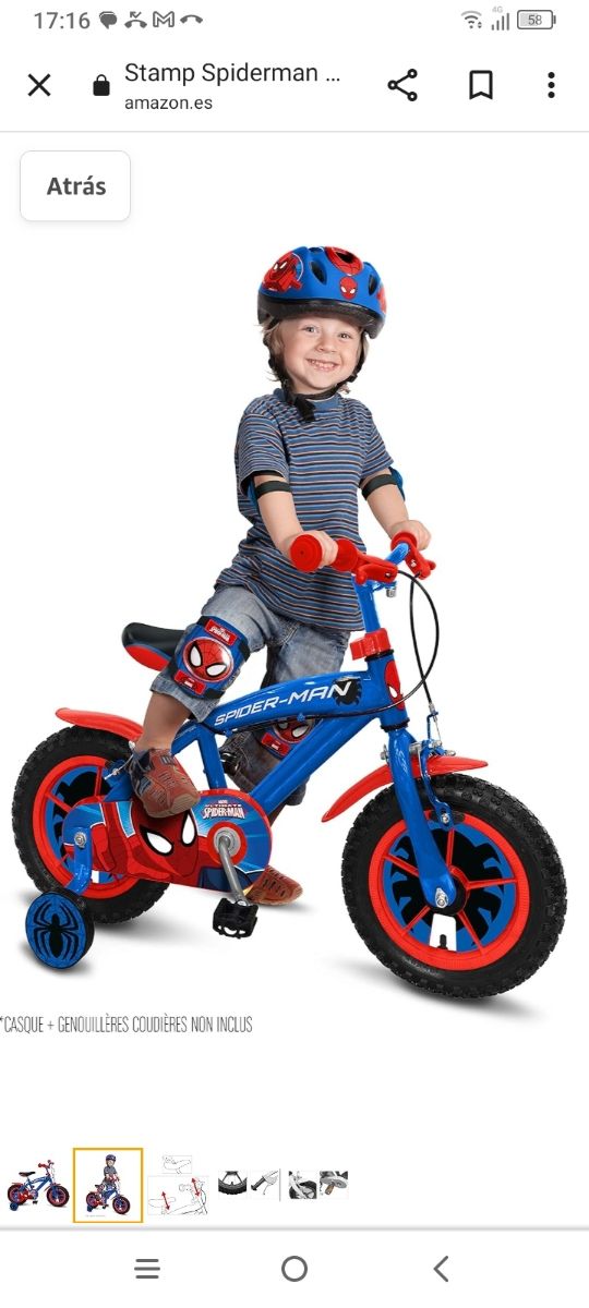 Bicicleta espiderman