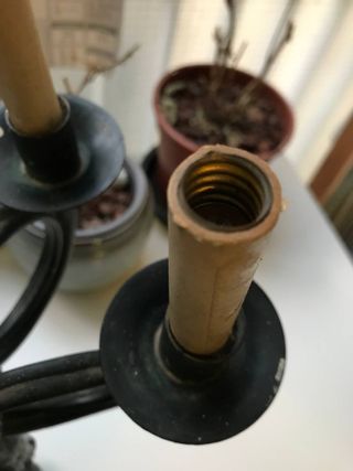 Antiguos apliques de pared en bronce para colgar