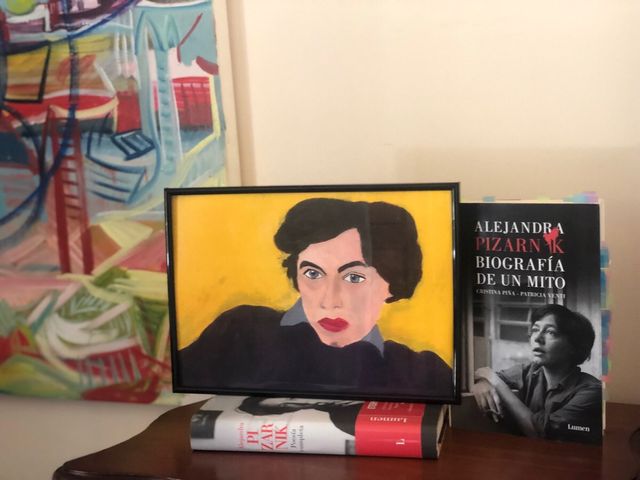 Alejandra Pizarnik escritoras Retrato cuadro poeta
