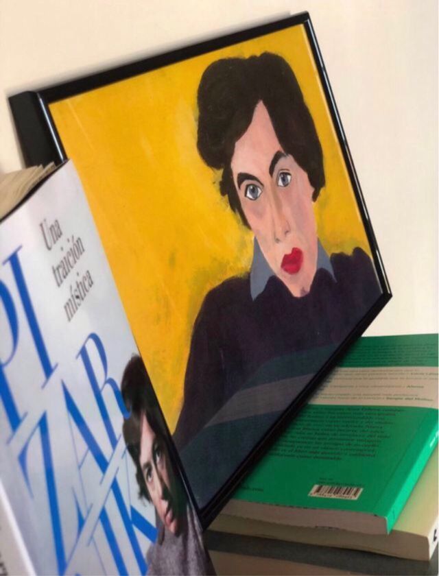 Alejandra Pizarnik escritoras Retrato cuadro poeta
