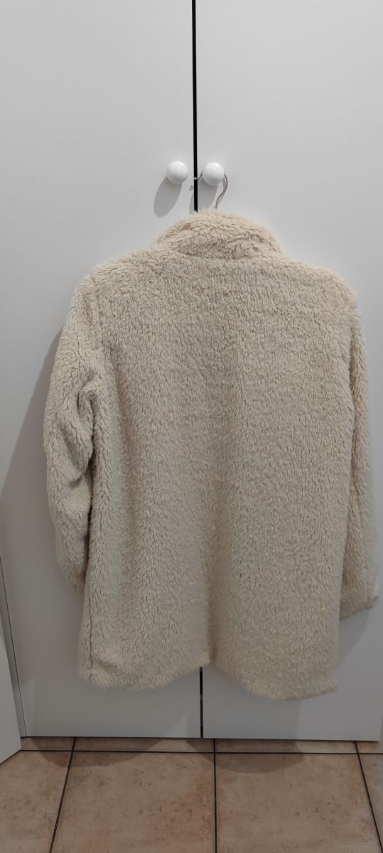 Abrigo suave pelo beige vero moda