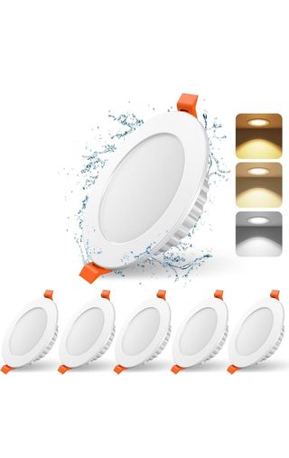 Luces led empotrable (pack de 6)