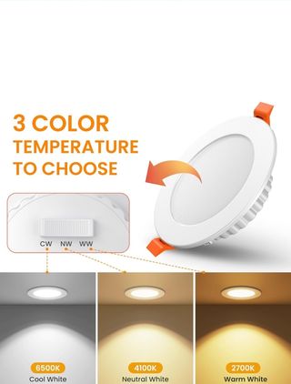 Luces led empotrable (pack de 6)