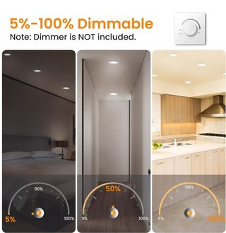 Luces led empotrable (pack de 6)